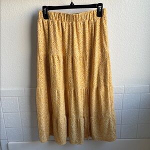 Yellow Floral Women's Skirt